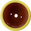 Round yellow bonsai pot by Eime Yozan - 90 x 90 x 45 mm