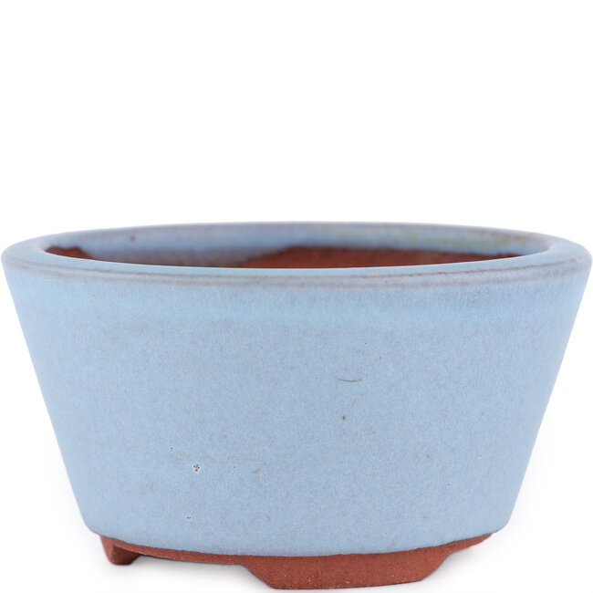 Vaso bonsai rotondo blu di Eime Yozan - 100 x 100 x 55 mm
