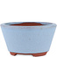 Pot à bonsaï rond bleu par Eime Yozan - 100 x 100 x 55 mm