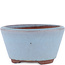 Pot à bonsaï rond bleu par Eime Yozan - 100 x 100 x 55 mm
