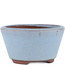 Pot à bonsaï rond bleu par Eime Yozan - 100 x 100 x 55 mm