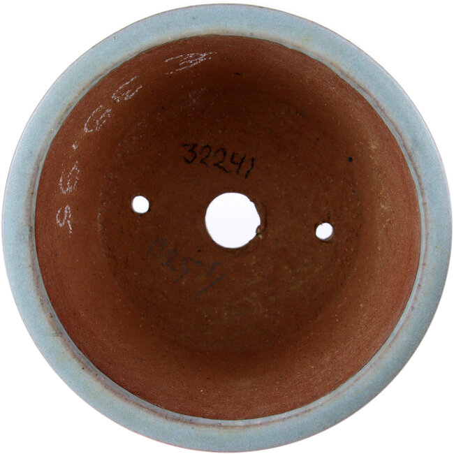 Runder blauer Bonsaitopf von Eime Yozan – 100 x 100 x 55 mm