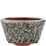 Round brown bonsai pot by Eime Yozan - 100 x 100 x 55 mm