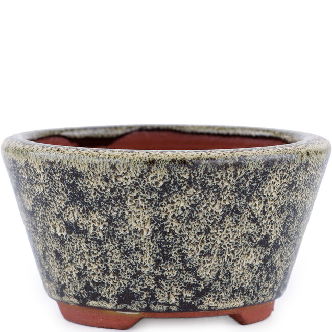 Runder brauner Bonsaitopf von Eime Yozan – 100 x 100 x 55 mm