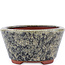 Round brown bonsai pot by Eime Yozan - 100 x 100 x 55 mm