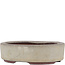 Pot à bonsaï ovale beige par Eime Yozan - 115 x 85 x 27 mm