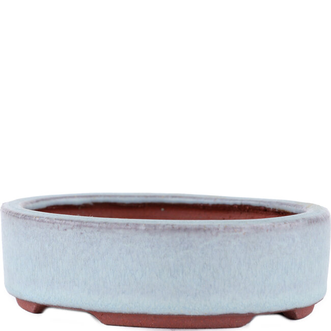 Pot à bonsaï ovale bleu par Eime Yozan - 120 x 100 x 32 mm
