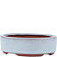 Oval blue bonsai pot by Eime Yozan - 120 x 100 x 32 mm