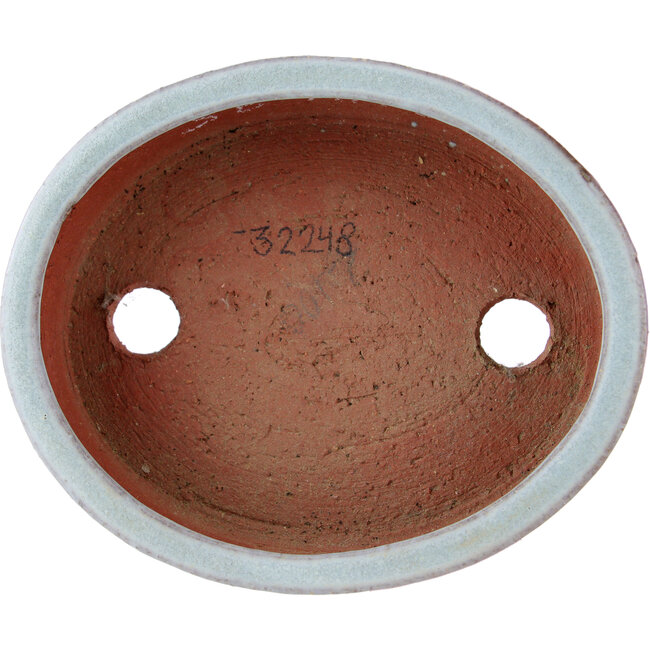 Vaso bonsai ovale blu di Eime Yozan - 120 x 100 x 32 mm