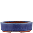 Pot à bonsaï ovale bleu par Eime Yozan - 120 x 100 x 32 mm