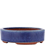 Pot à bonsaï ovale bleu par Eime Yozan - 120 x 100 x 32 mm