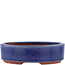 Pot à bonsaï ovale bleu par Eime Yozan - 120 x 100 x 32 mm