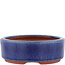 Pot à bonsaï ovale bleu par Eime Yozan - 120 x 100 x 32 mm