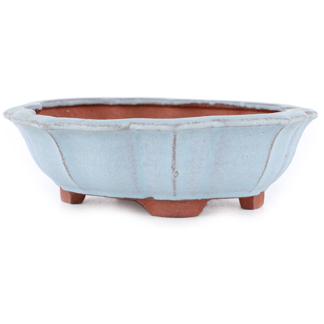 Mokko blauwe bonsaipot van Eime Yozan - 170 x 145 x 45 mm