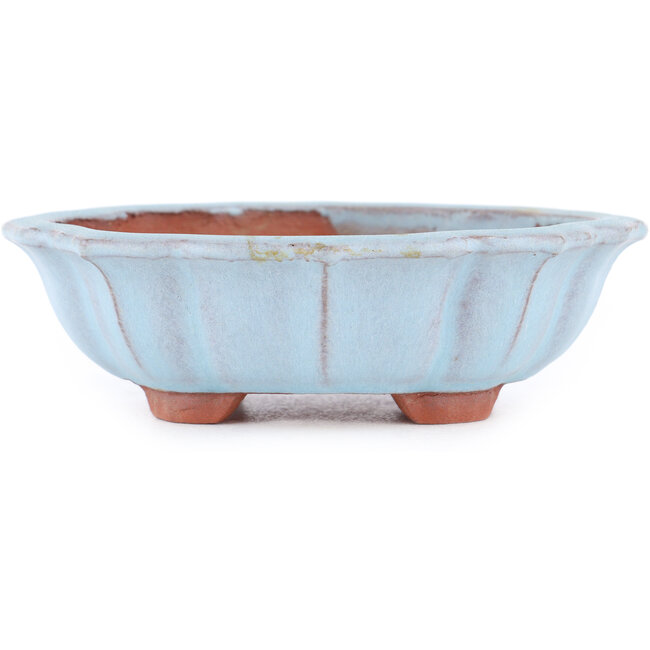 Mokko blauwe bonsaipot van Eime Yozan - 145 x 125 x 40 mm