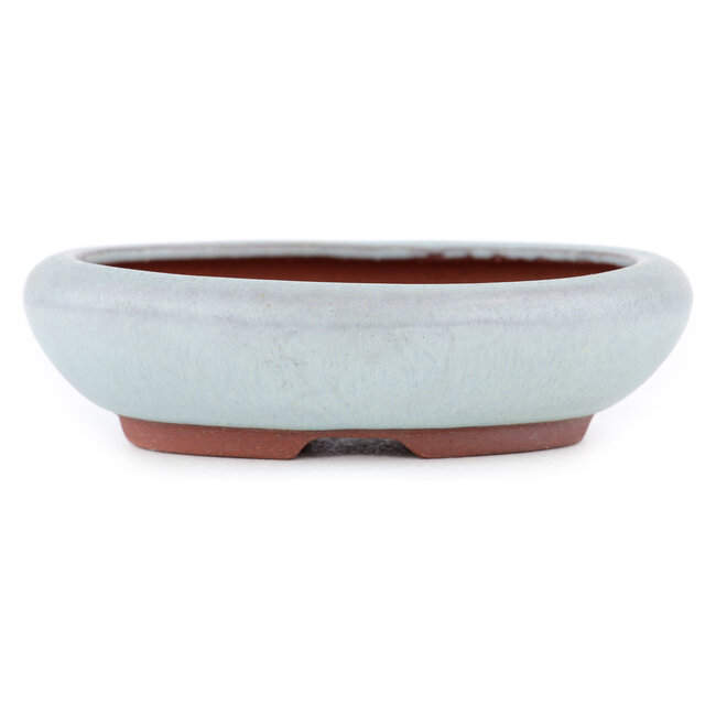 Vaso bonsai ovale blu di Eime Yozan - 115 x 95 x 30 mm