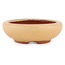 Vaso bonsai ovale ocra di Eime Yozan - 120 x 100 x 30 mm