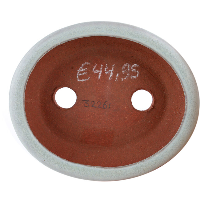 Vaso bonsai ovale blu di Eime Yozan - 115 x 95 x 30 mm