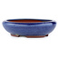 Vaso bonsai ovale blu di Eime Yozan - 115 x 100 x 30 mm