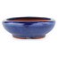 Pot à bonsaï ovale bleu par Eime Yozan - 115 x 100 x 30 mm