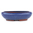 Pot à bonsaï ovale bleu par Eime Yozan - 115 x 100 x 30 mm