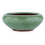 Pot à bonsaï rond vert par Eime Yozan - 85 x 85 x 35 mm