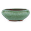 Pot à bonsaï rond vert par Eime Yozan - 85 x 85 x 35 mm
