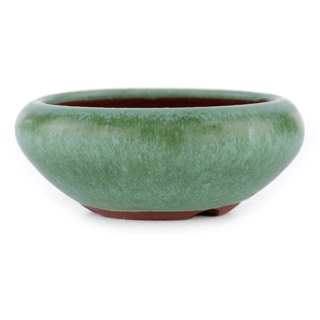 Runder grüner Bonsaitopf von Eime Yozan – 85 x 85 x 35 mm
