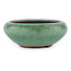Pot à bonsaï rond vert par Eime Yozan - 85 x 85 x 35 mm