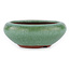 Pot à bonsaï rond vert par Eime Yozan - 85 x 85 x 35 mm