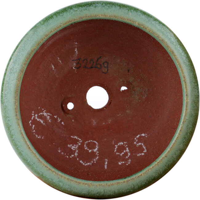 Maceta redonda para bonsái verde de Eime Yozan - 85 x 85 x 35 mm