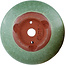 Ronde groene bonsaipot van Eime Yozan - 85 x 85 x 35 mm