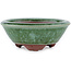 Vaso bonsai rotondo verde di Eime Yozan - 100 x 100 x 35 mm