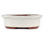 Maceta para bonsái ovalada blanco roto de Eime Yozan - 95 x 80 x 30 mm