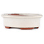Maceta para bonsái ovalada blanco roto de Eime Yozan - 95 x 80 x 30 mm