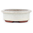 Maceta para bonsái ovalada blanco roto de Eime Yozan - 95 x 80 x 30 mm