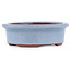 Pot à bonsaï ovale bleu par Eime Yozan - 95 x 80 x 30 mm