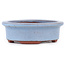 Pot à bonsaï ovale bleu par Eime Yozan - 95 x 80 x 30 mm