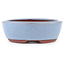 Pot à bonsaï ovale bleu par Eime Yozan - 153 x 125 x 40 mm