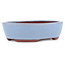Pot à bonsaï ovale bleu par Eime Yozan - 153 x 125 x 40 mm
