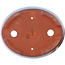 Pot à bonsaï ovale bleu par Eime Yozan - 153 x 125 x 40 mm