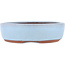 Oval blue bonsai pot by Eime Yozan - 185 x 145 x 40 mm