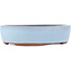 Oval blue bonsai pot by Eime Yozan - 185 x 145 x 40 mm