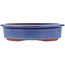 Pot à bonsaï ovale bleu par Eime Yozan - 180 x 150 x 40 mm