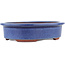 Pot à bonsaï ovale bleu par Eime Yozan - 180 x 150 x 40 mm