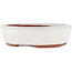 Vaso bonsai ovale bianco di Eime Yozan - 120 x 100 x 30 mm