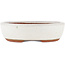 Vaso bonsai ovale bianco di Eime Yozan - 120 x 100 x 30 mm