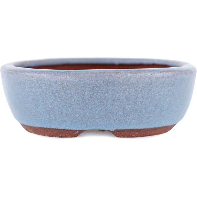 Vaso bonsai ovale blu di Eime Yozan - 120 x 100 x 30 mm