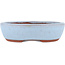 Pot à bonsaï ovale bleu par Eime Yozan - 120 x 100 x 30 mm