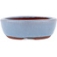 Pot à bonsaï ovale bleu par Eime Yozan - 120 x 100 x 30 mm